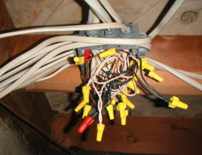 Home inspection in Newtown with dangerous wiring