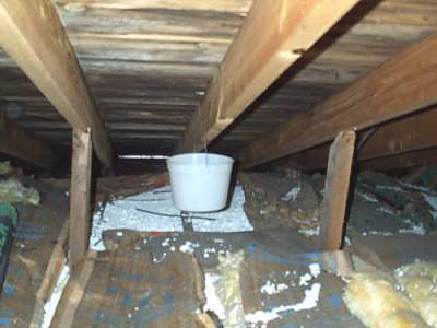 Home inspection in New Milford with a leaky attic